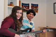 Im Gitarrenunterricht